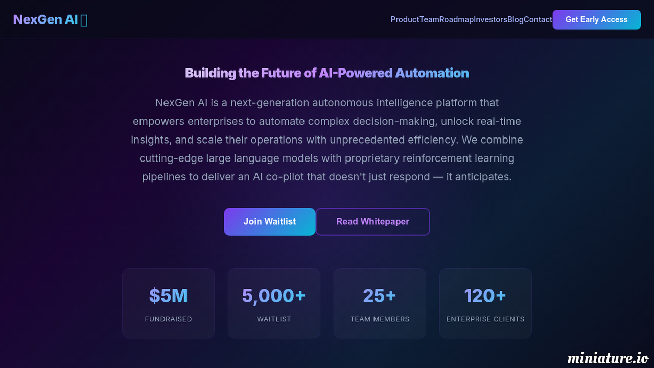 NexGen AI — Startup